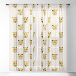 Summer Leopards Sheer Curtain