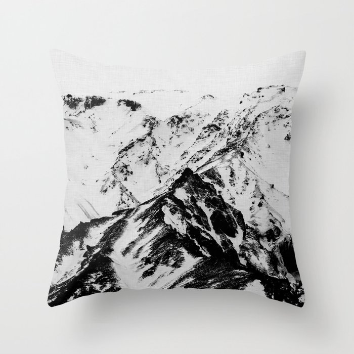 Minimalist Mountains Throw Pillow