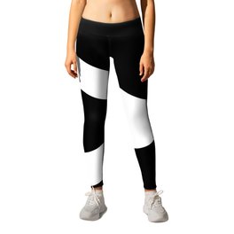 Greater-Than Sign (White & Black) Leggings | Sign, Greater Than, Inequalities, Mathematical, Math, Minimalistic, White, Symbol, Minimal, Black 