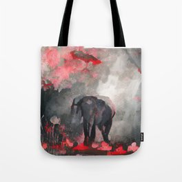 Elephant modern art  Tote Bag