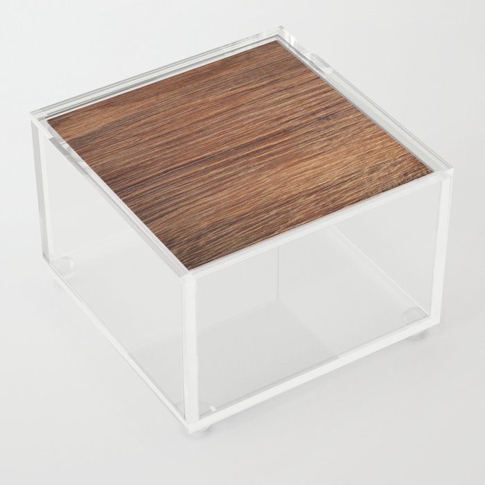 Oak wood texture background Acrylic Box