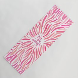 You Are Enough - Hot Pink Yoga Mat