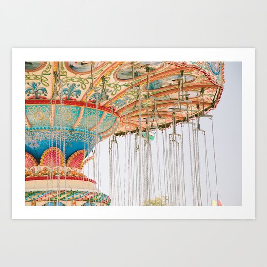 Swing ride Art Print