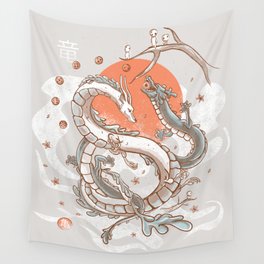 Japanese Dragons Wall Tapestry