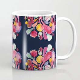 Midnight Blue Botanical Coffee Mug