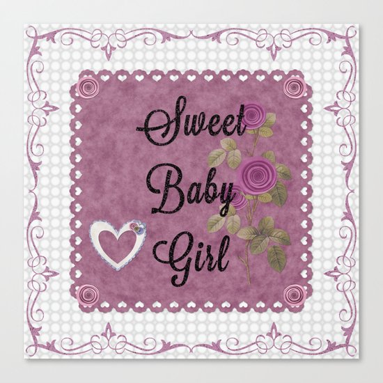 Sweet Baby Girl Canvas Print