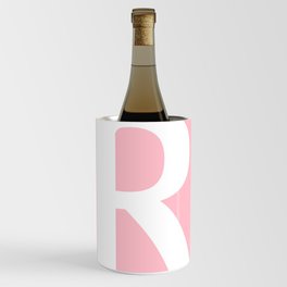 R MONOGRAM (WHITE & PINK) Wine Chiller