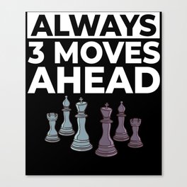 Chess Board Player Opening Game Beginner Canvas Print