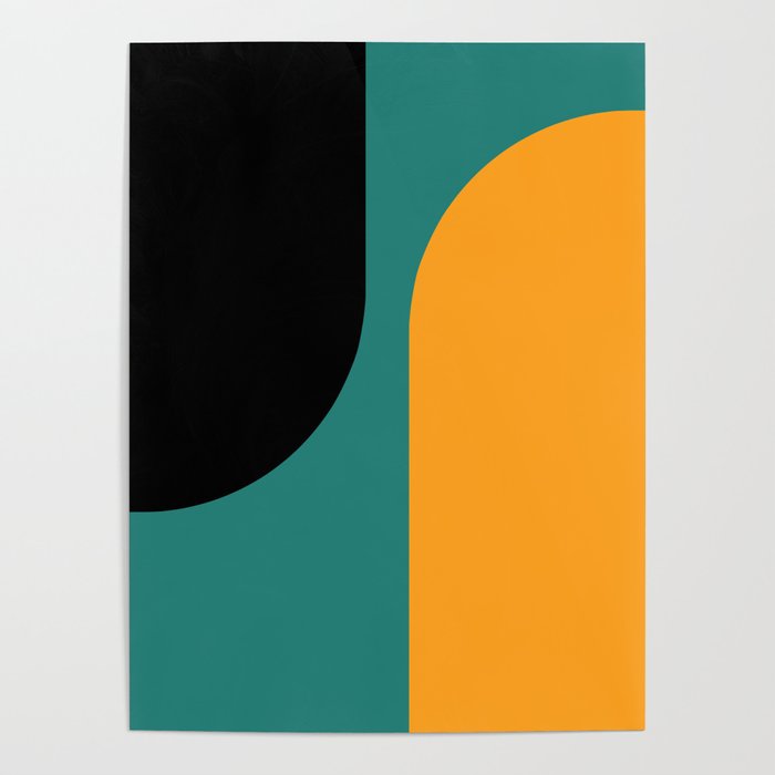 Modern Minimal Arch Abstract LXV Poster
