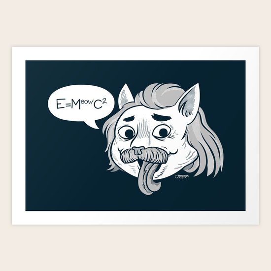 FelineStein Art Print