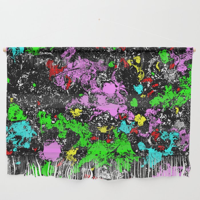 Coloriffic - Abstract color splatter art Wall Hanging