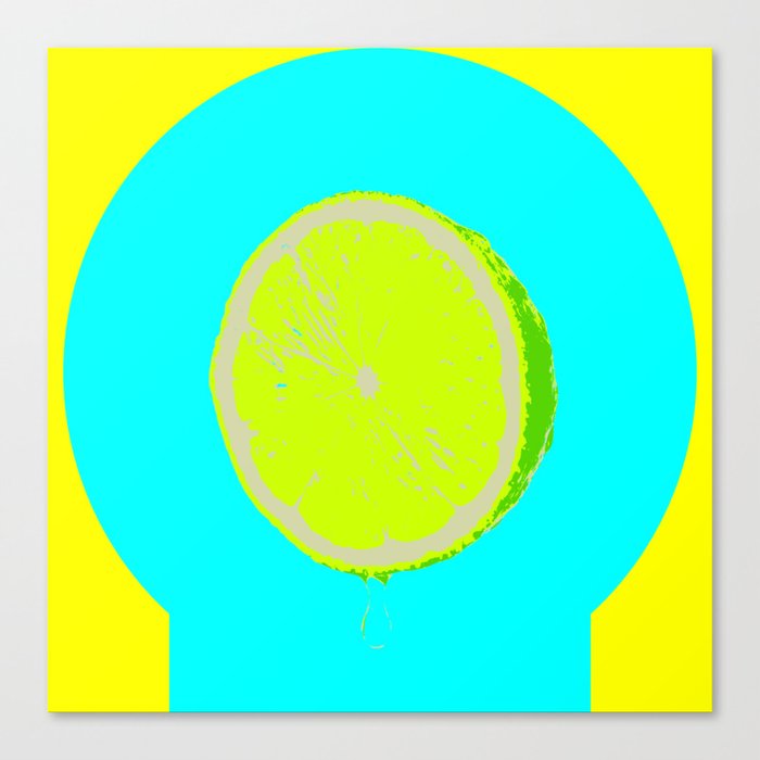 Pop Lime Keyhole Canvas Print