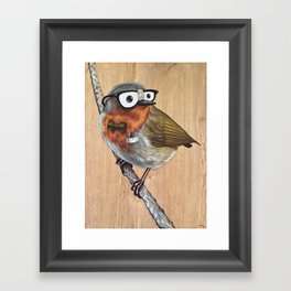 Nerd Bird Framed Art Print