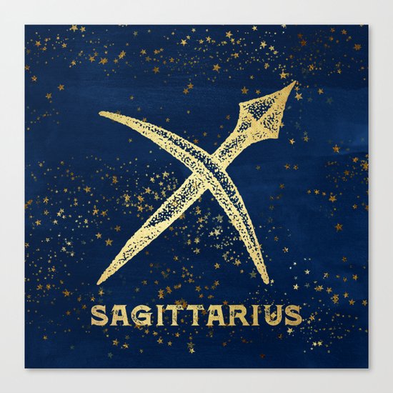 Sagittarius Zodiac Sign Canvas Print
