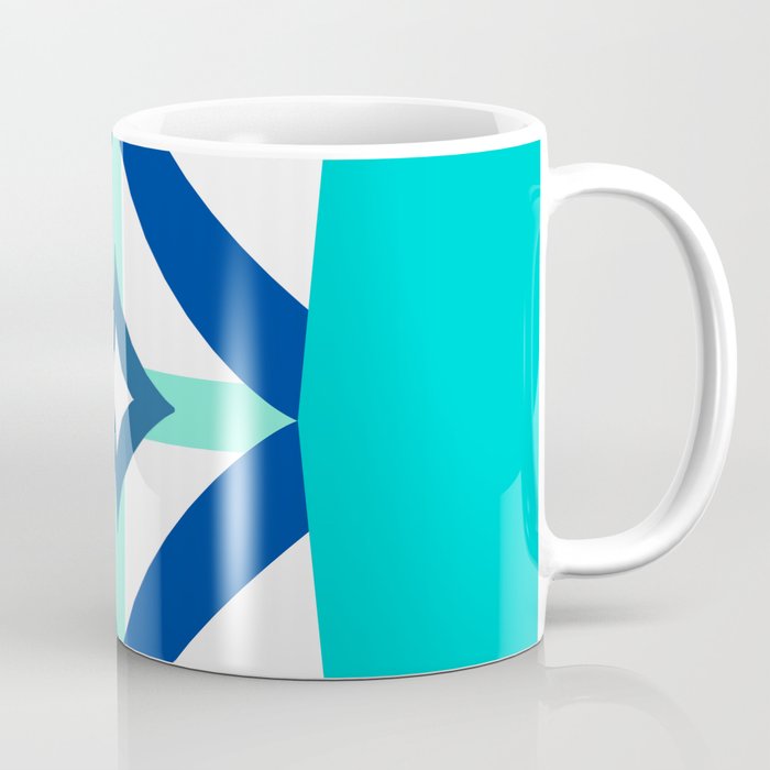 Breeze Block Nine Multi Blue Coffee Mug