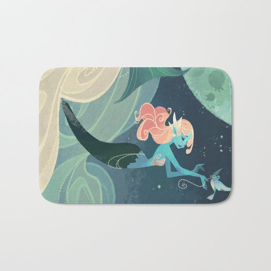 Sky Mermaid Bath Mat