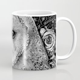 Barn Owl in Flowers Coffee Mug