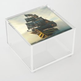 Ancient Spanish Galleon Acrylic Box