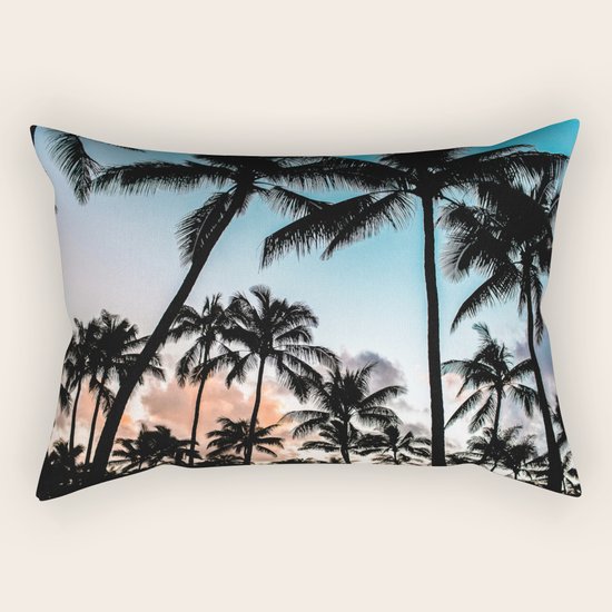 Tropical Sunset Rectangular Pillow