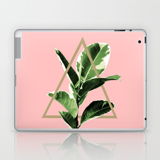 Ficus Elastica Geo Finesse #1 #tropical #foliage #decor #art #society6 Laptop & iPad Skin