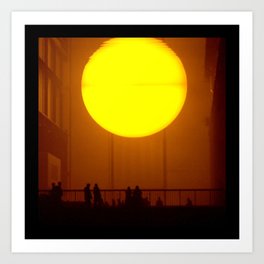 Indoor Sunset Art Print | Abstract, Photo, Graphic Design 