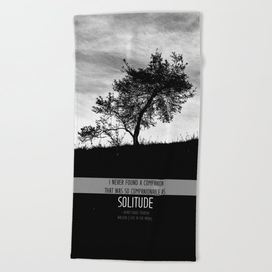 Henry David Thoreau - Solitude Beach Towel