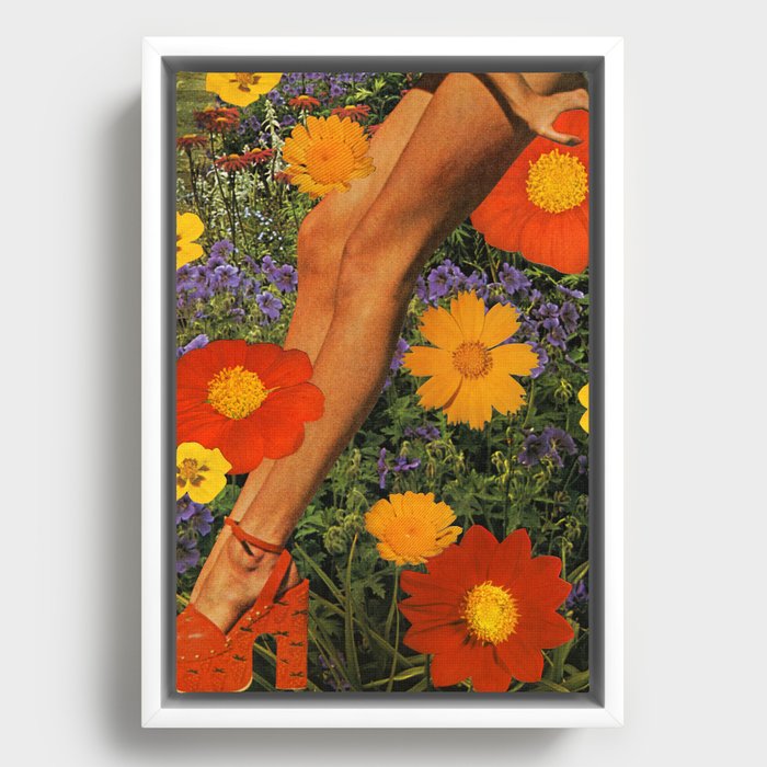 Flower Power Framed Canvas