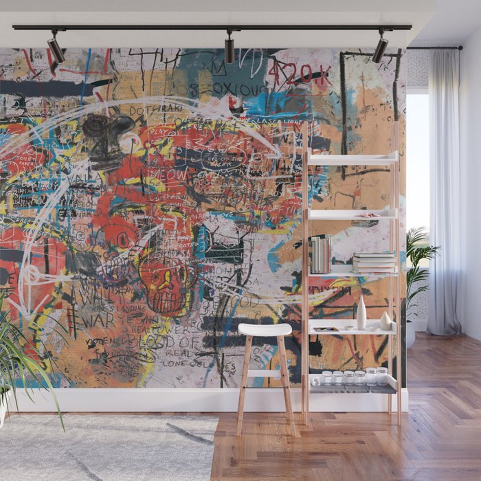 World Mapsqiuat Wall Mural