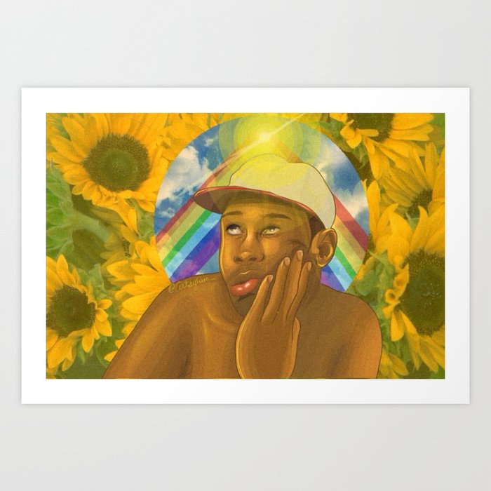 Flower Boy Art Print By Artsybum Society6