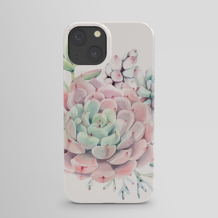 Perfect Pink Succulent iPhone Case
