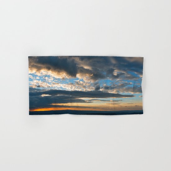 Vibrant Sunrise Cloudscape Hand & Bath Towel