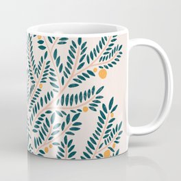 Tree of Life – Teal & Peach  Coffee Mug