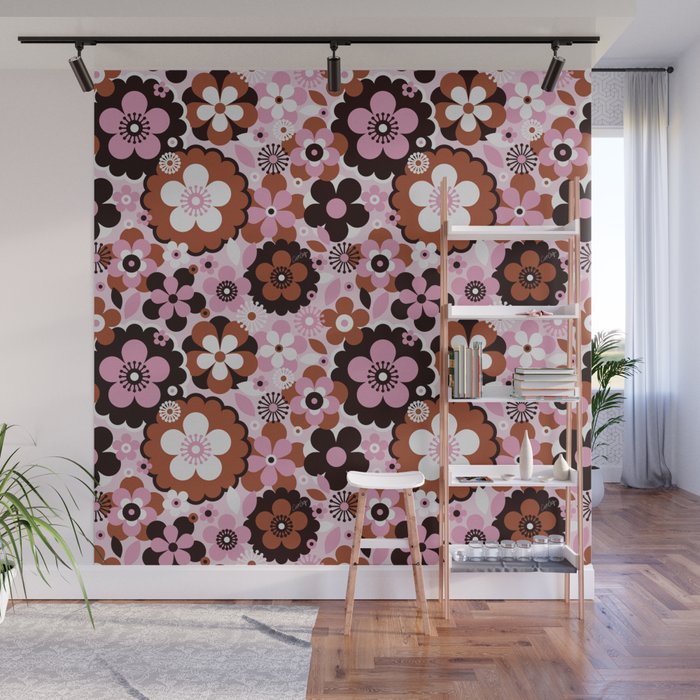 Groovy Florals – Neapolitan Wall Mural