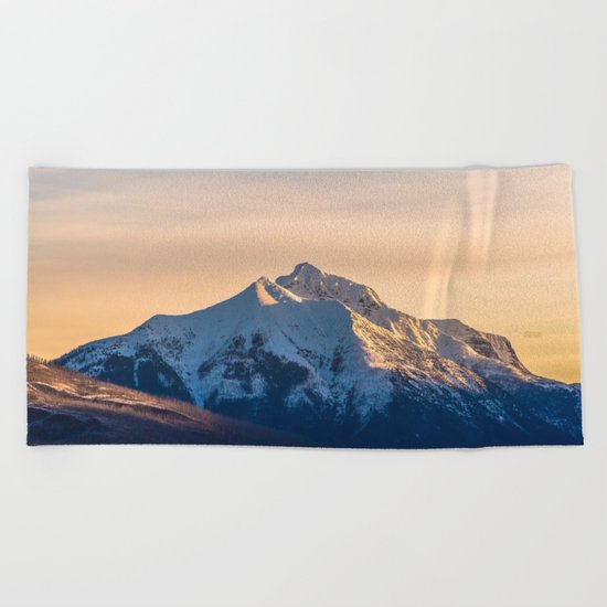 The Rising Mountain Beach Towel