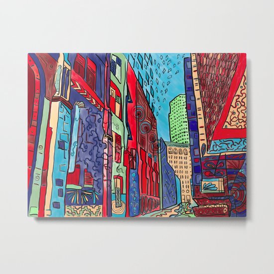 Back Alleys Aren't So Bad Metal Print