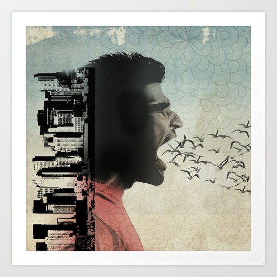 the sound of birds Art Print