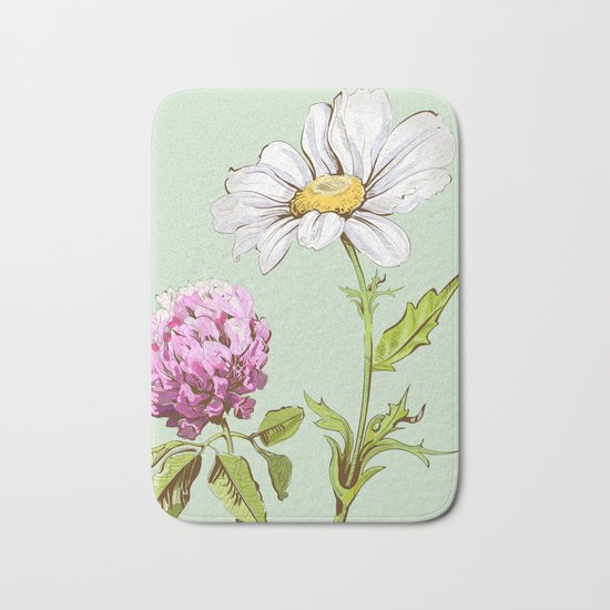 Flowers 103 Bath Mat