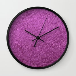 Modern Elegant Purple Leather Collection Wall Clock