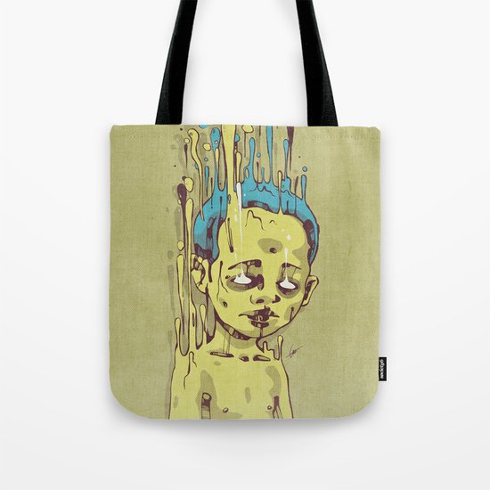 The Golden Boy with Blue Hair Tote Bag