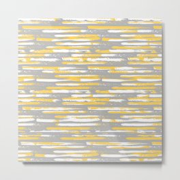 Colorful Stripes, Abstract Art, Yellow and Gray Metal Print | Bohemian, Digital, Stripedpattern, Geometric, Lines, Stripespattern, Gray, Graphicdesign, Geometrical, Farmhouse 