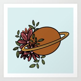 Flower Planet Art Print