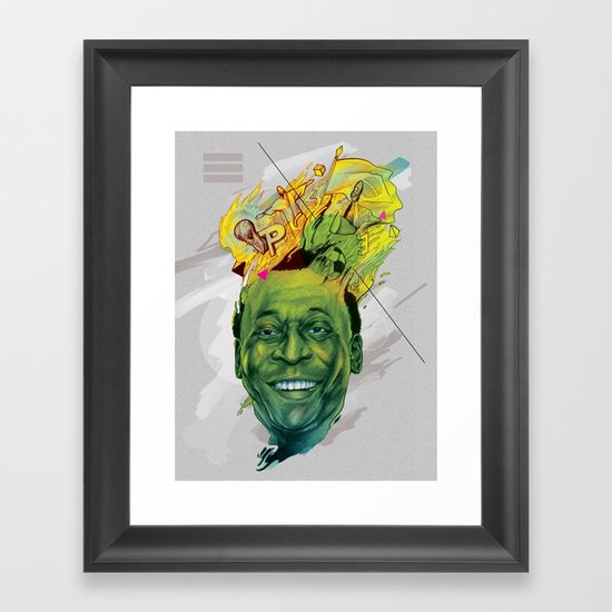Rey Pele Framed Art Print