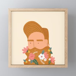 Grow a Beard Framed Mini Art Print