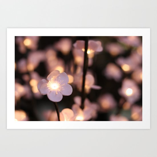 Pink lights Art Print