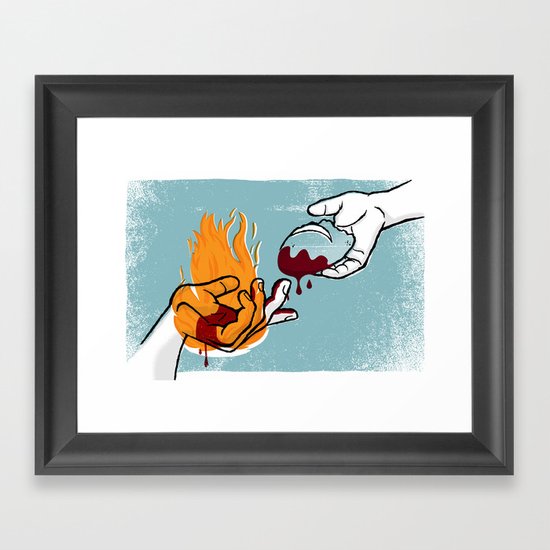 Satan Possesses Judas (by Shed Labs) Framed Art Print