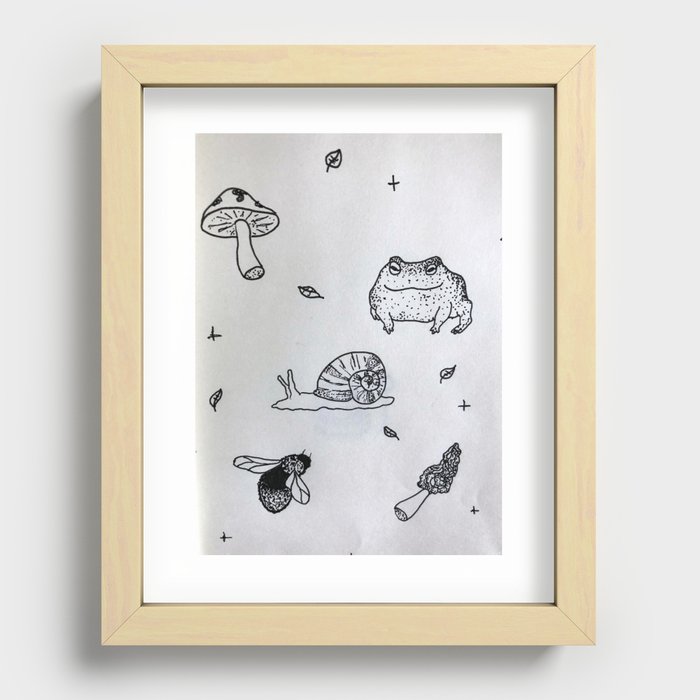 Forest Friends Recessed Framed Print