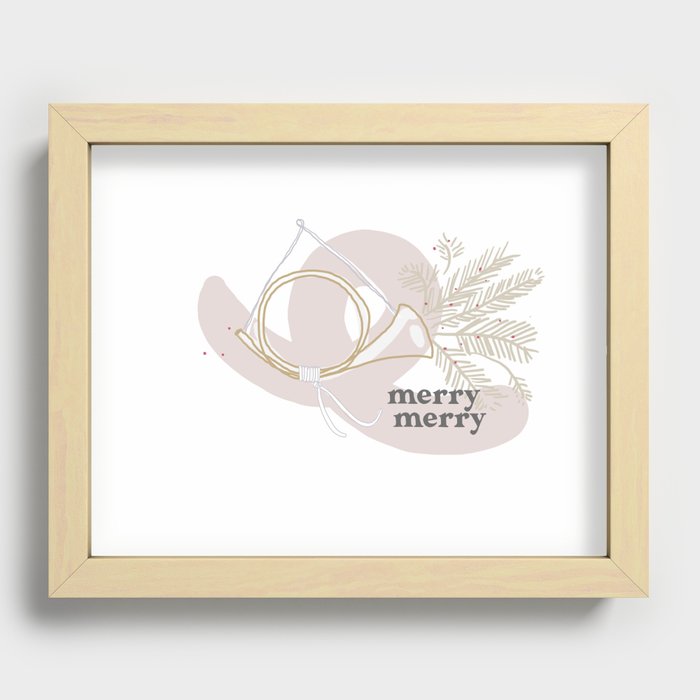 Merry Merry Recessed Framed Print