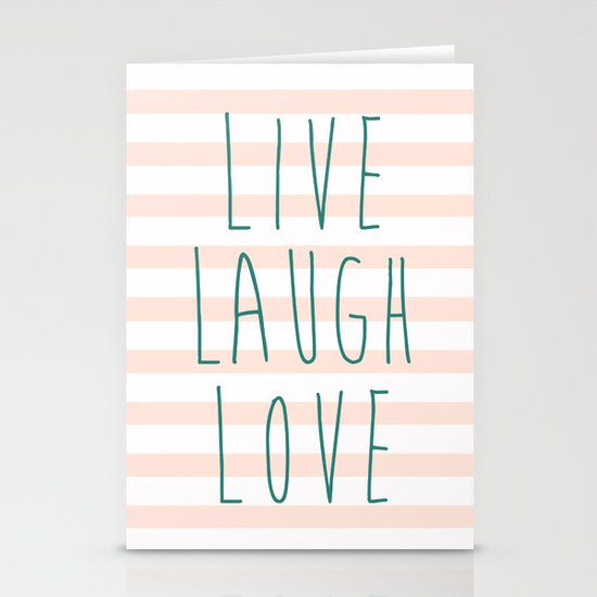 LIVE LAUGH LOVE Stationery Cards