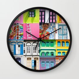 Shophouses Wall Clock