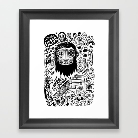 Idées noires Framed Art Print